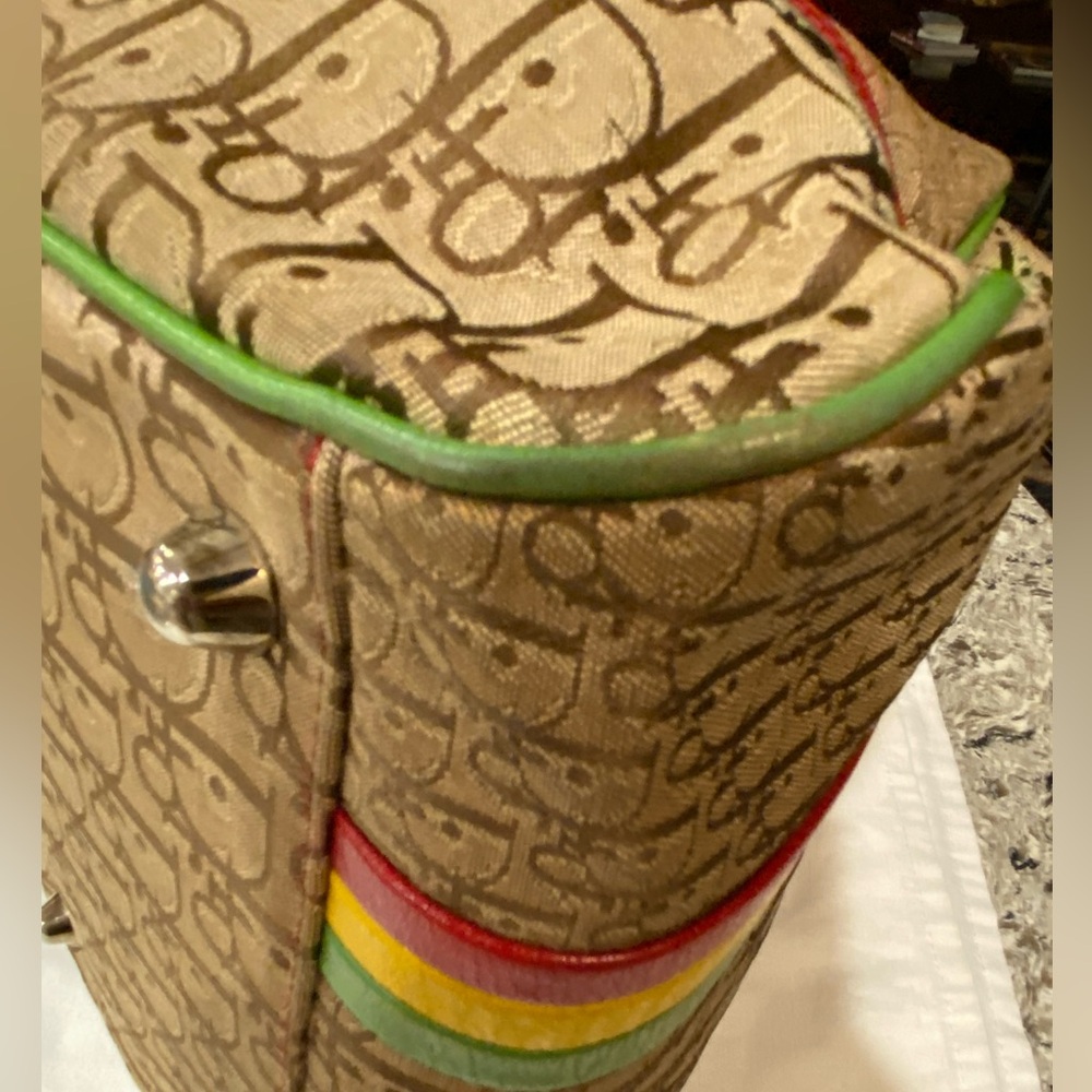 CHRISTIAN DIOR Vintage  Rasta Bowler - RARE - Picture 6 of 13